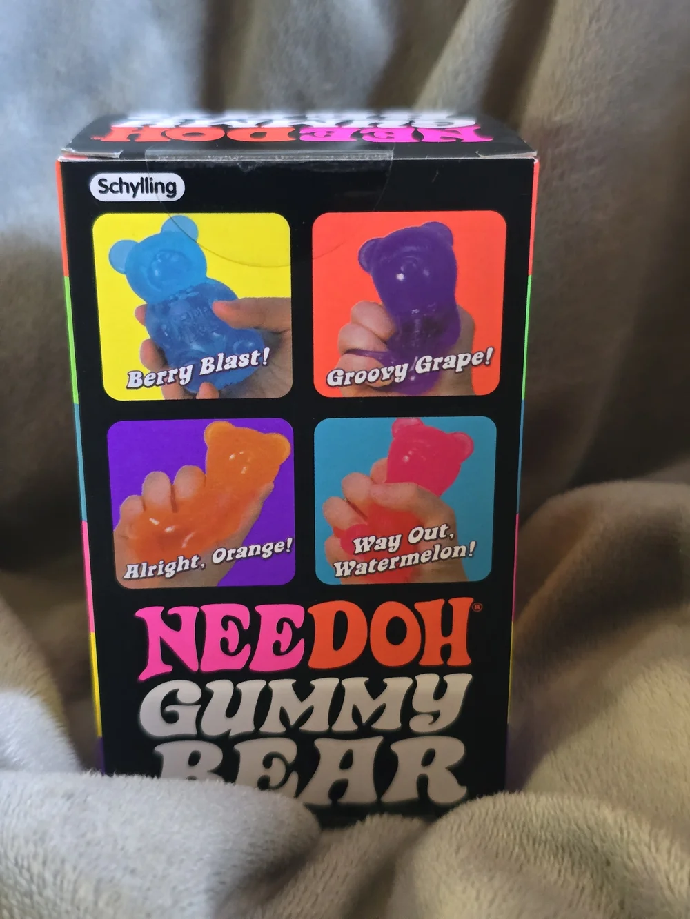 Nee Doh Gummy Bear Kids Squish Toy - Orange